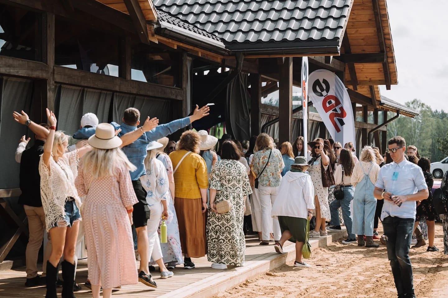 Įmonės renginio svečiai Royal Horse Resort teritorijoje
